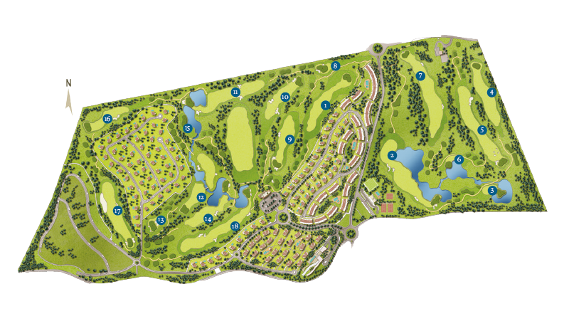 Mapa campo Royal Óbidos